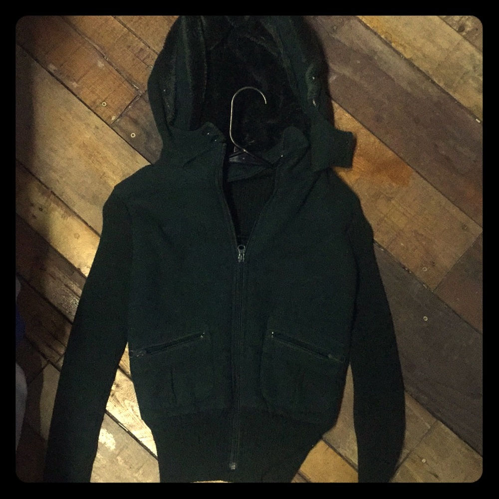 Woman’s say what sweater/ jacket